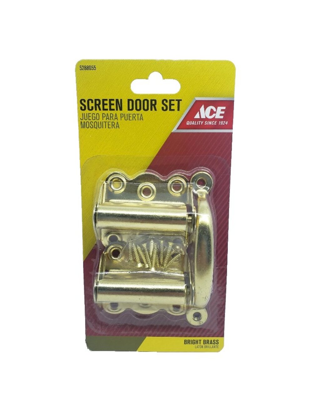 ACE Screen Door Set Bright Brass #5288055